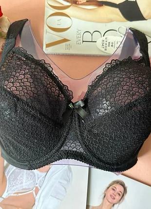 80/85/90/95/100g мягкий бюстгальтер большого размера черный 85g