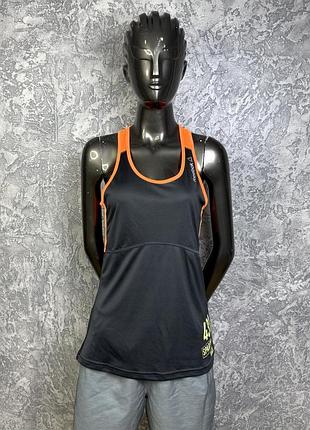 Reebok speedwick майка m размер женская спортивная с принтом серая