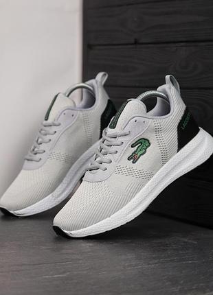 Чоловічі кросівки лакоста стильні повсякденні lacoste court drive fly 42