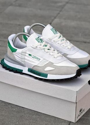 Чоловічі кросівки лакоста стильні повсякденні lacoste elite active 41