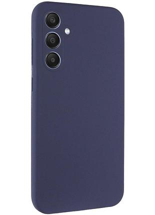Чехол tpu getman liquid silk full camera для samsung galaxy s26+ синий / midnight blue