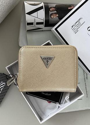 Жіночий маленький гаманець guess (1211-1) gold