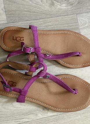 Босоножки ugg оригинал фуксия замша кожа