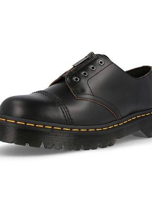 Dr. martens smiths bex zip laceless black vintage smooth