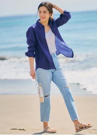 Сорочка uniqlo лляна