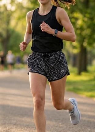 Спортивные женские шорты двойные more mile s-m