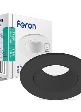 Встроенный поворотный светильник feron dl0375 под лампу черный