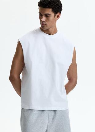 Біла чоловіча майка h&m