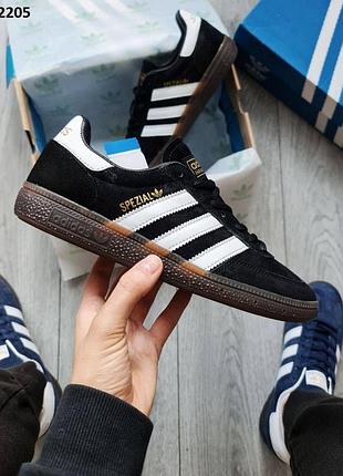 Стильные кроссовки adidas spezial handball blue white