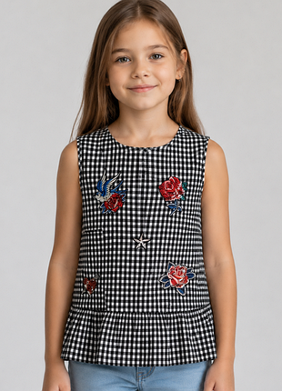 Блуза marks&spencer з аплікаціями бірка 8-9 років