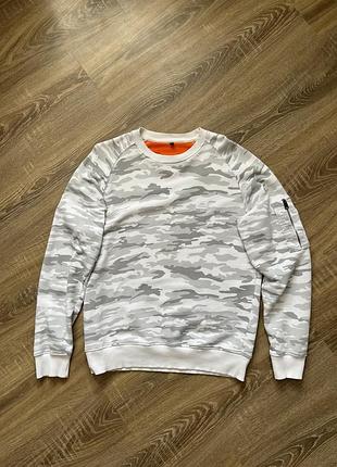 Світшот alpha industries white camo sweatshirt