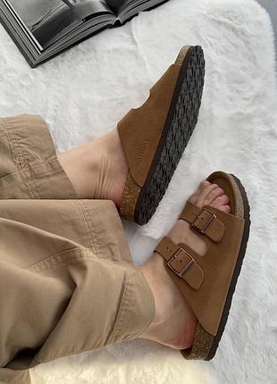 🐆 мужские сандалии birkenstock arizona coffe 📦
