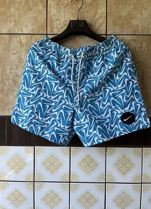 Шорти nike blue tossed  swim shorts