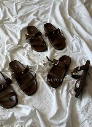 Шльопанці zara, шльопки zara, босоніжки zara замша