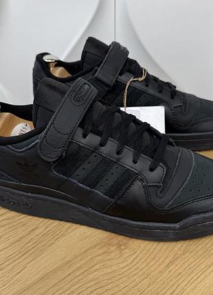 Нтві оригінальні шкіряні кросівки adidas forum low