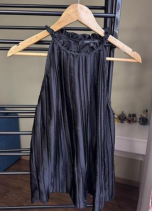 Сатиновий топ чорний river island