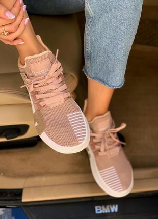 Легкі жіночі кросівки adidas адідас eqt pink white5 фото