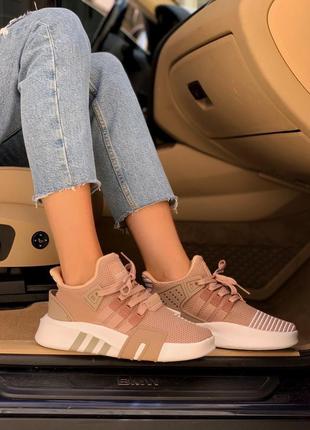Легкі жіночі кросівки adidas адідас eqt pink white7 фото