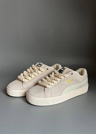 Уцінка жіночі кросівки puma suede xl beige