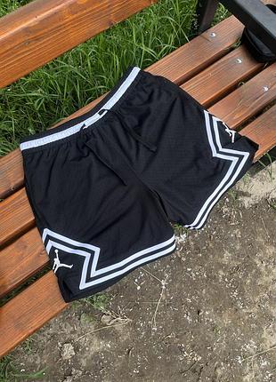 Оригінальні чоловічі шорти air jordan l-xl diamond shorts чорні баскетбольні спортивні тренувальні nike air jordan big swoosh big logo нові колекції
