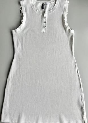 Молочна сукня в рубчик h&m s 3