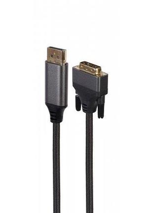 Кабель cablexpert cc-dpm-dvim-4k-6, displayport вилка/dvi вилка, 1.8 м