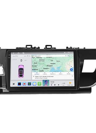 Штатна магнітола lesko для toyota corolla xi (e160, e170) 2012-2016 екран 10" 4/64 qled carplay 4g wi-fi gps 360 prime