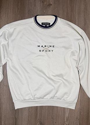 Светр, вінтажний світшот st. bernard marine sport  vintage, розмір м