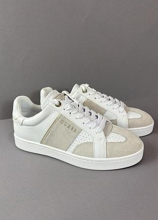 Жіночі білі шкіряні кросівки кеди guess jrone 41 розмір