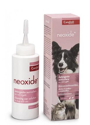 Краплі для гігієни вух собак та котів candioli neoxide 100 мл