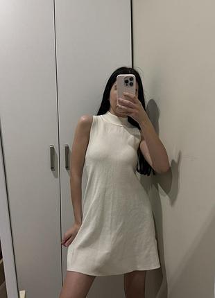 Молочна сукня mango коротка молочна сукня-туніка mango