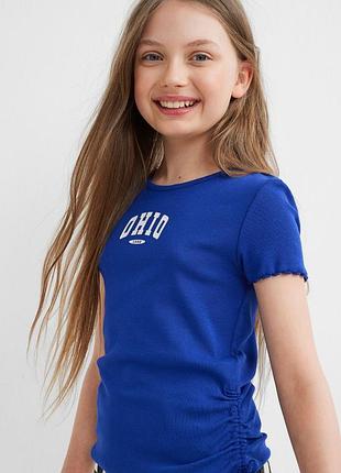 Неймовірно стильна футболка для дівчинки h&m 10-12