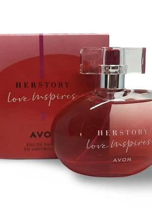 Жіноча парфумерна вода avon herstory love inspires 50 мл.