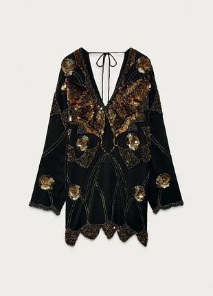 Сукня жіноча чорна з блискітками zara new