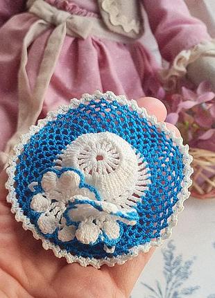 Mini vintage crochet hat / в'язаний гачком капелюх / одяг для ляльок / в'язаний капелюх / капелюх для ляльок / вінтажний капелюх / mini crochet hat