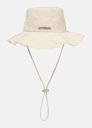 Панама jacquemus - молочна бежева жакмю