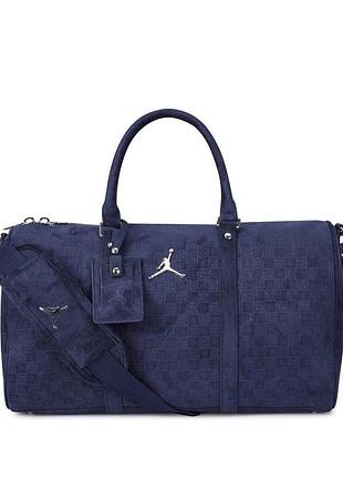 Jordan duffle monogram сумка синя спортивна в зал nike