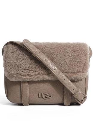Сумка ugg бежева з хутром