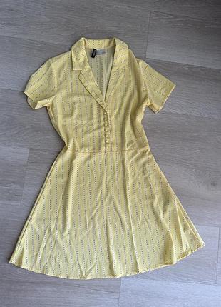Жовта сукня м 38 h&m x netflix to all the boys i’ve loved before