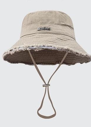 Панама jacquemus le bob artichaut hat / жакмю бежевий