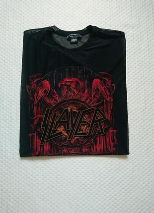 Футболка с принтом slayer m размер
