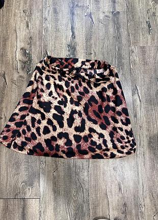 Леопардова спідниця asos