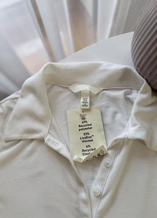 Нова біла кофта лонгслів h&m 5
