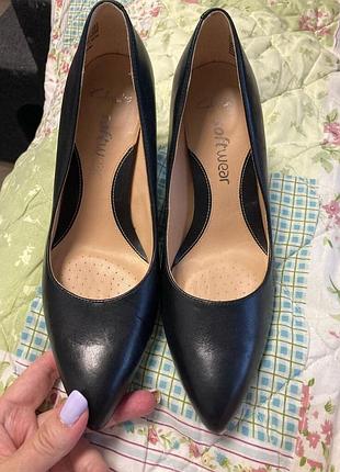 Шкіряні туфельки 👠човники 37 розмір clarks кларкс