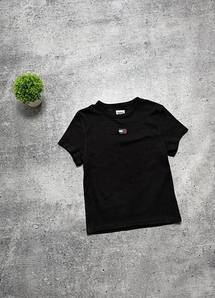 Жіноча футболка крос топ tommy hilfiger jeans t shirt