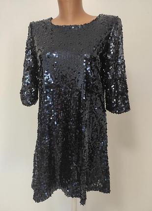 Праздничное платье в пайетки s/m