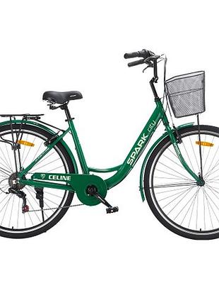 Велосипед spark city celine (колеса – 28", алюминиевая рама – 18") зеленый