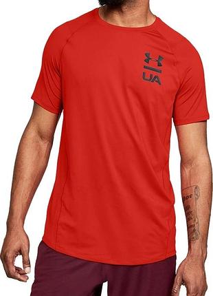 Футболка under armour mk1 ss logo graphic розмір: xxl стан: відмінний  технологічна спортивна футболка з фірмовими технологіями heatgear® та moisture