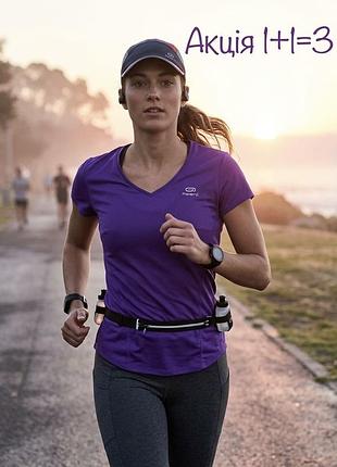 Спортивна футболка decathlon kalenji фіолетового кольору