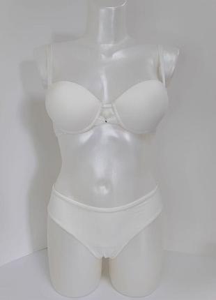 Комплект бюстгальтер push up и трусики leilieve 1057 80b, молочный